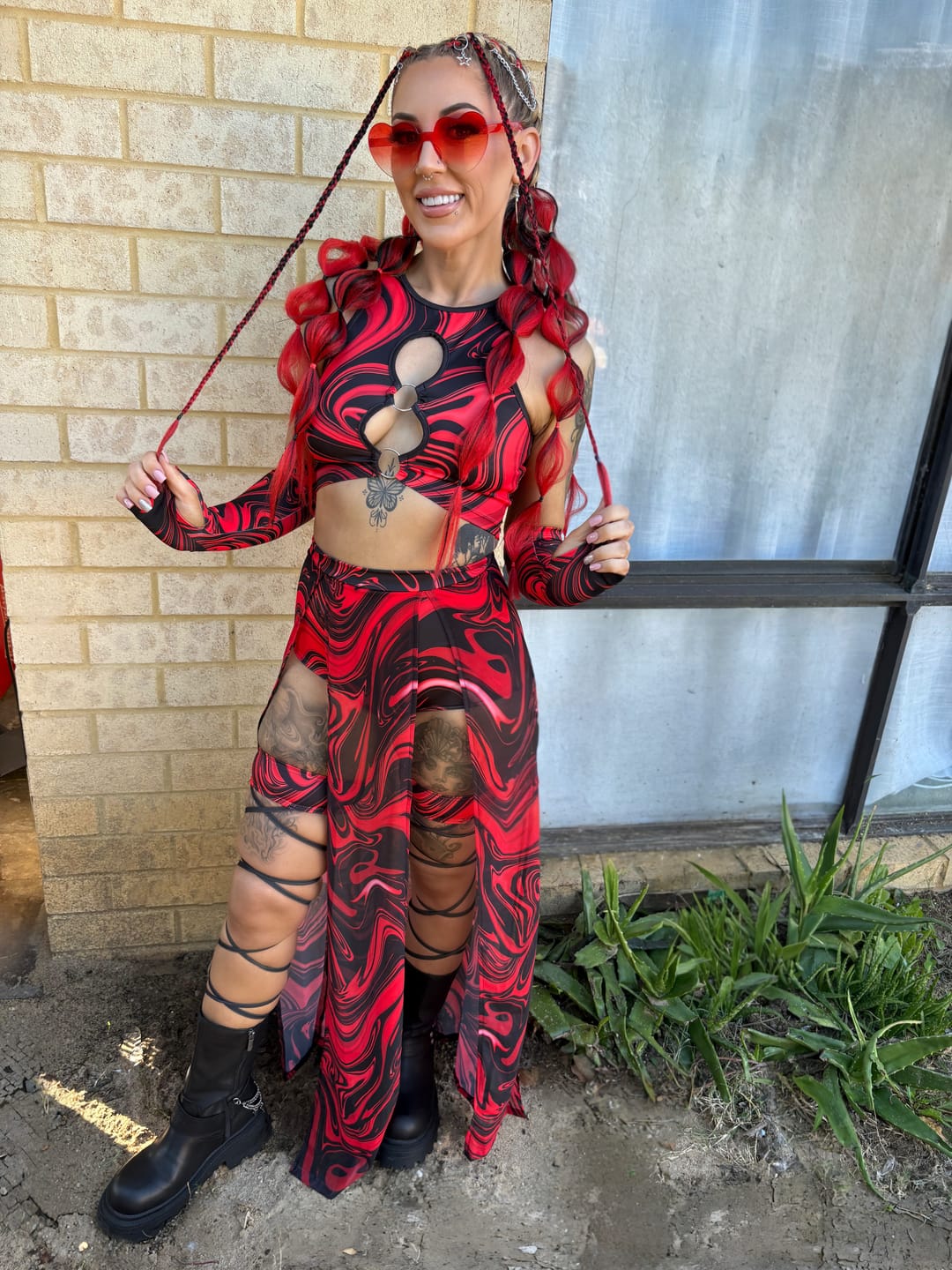 Customer photo review of Underground Angel Maxi Skirt Set