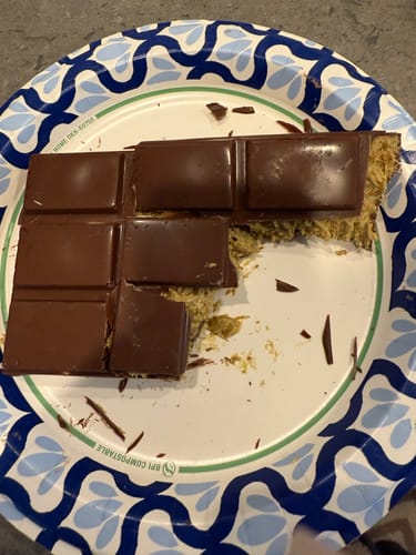 Customer photo review of Viral Pistachio Stuffed Bar Kit