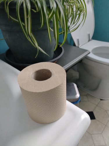 Customer photo review of Unbleached Bamboo Kitchen Roll