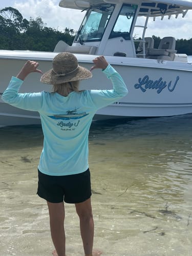 Customer photo review of Womens Dri-Fit Custom Boat Shirts - Long Sleeve