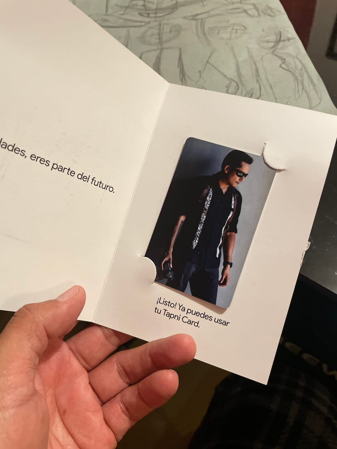 Customer photo review of Tarjeta Personalizada