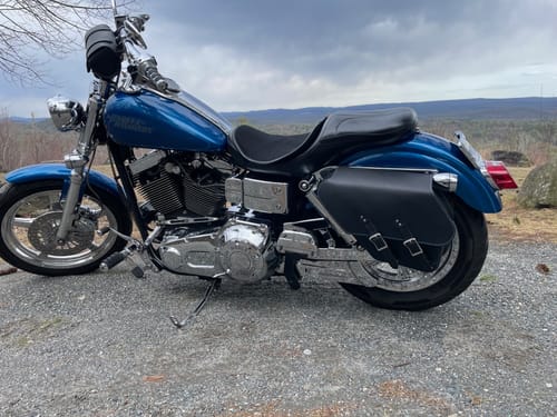 Customer photo review of H-D® Dyna Left Side Solo Bag - DL01