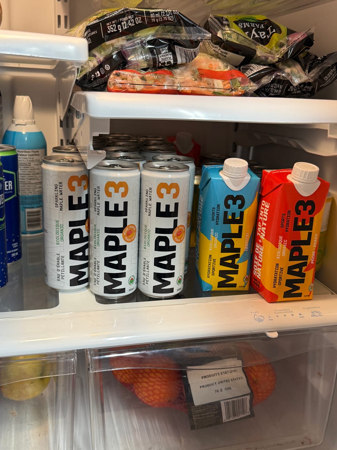 Customer photo review of Sparkling Maple Water