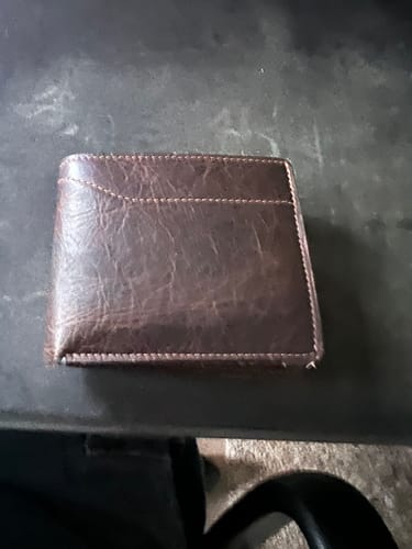 Customer photo review of Champlain Bison Bifold with ID Window