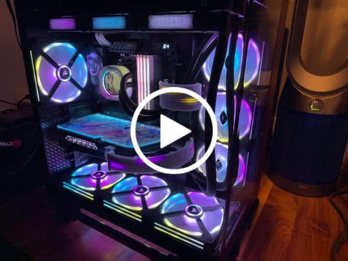 Customer video review of Custom Design RGB GPU Backplate