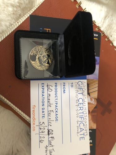 Customer photo review of 1 to 65 Year Sobriety Mint Twisted Tree of Life Gold Plated AA Recovery Medallion/Chip/Coin - Black