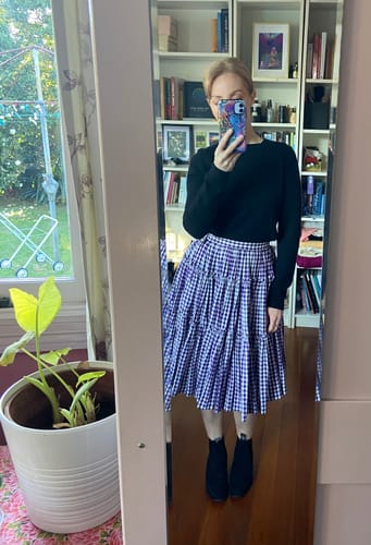 Customer photo review of Black Cashmere Crew Neck Jumper Small