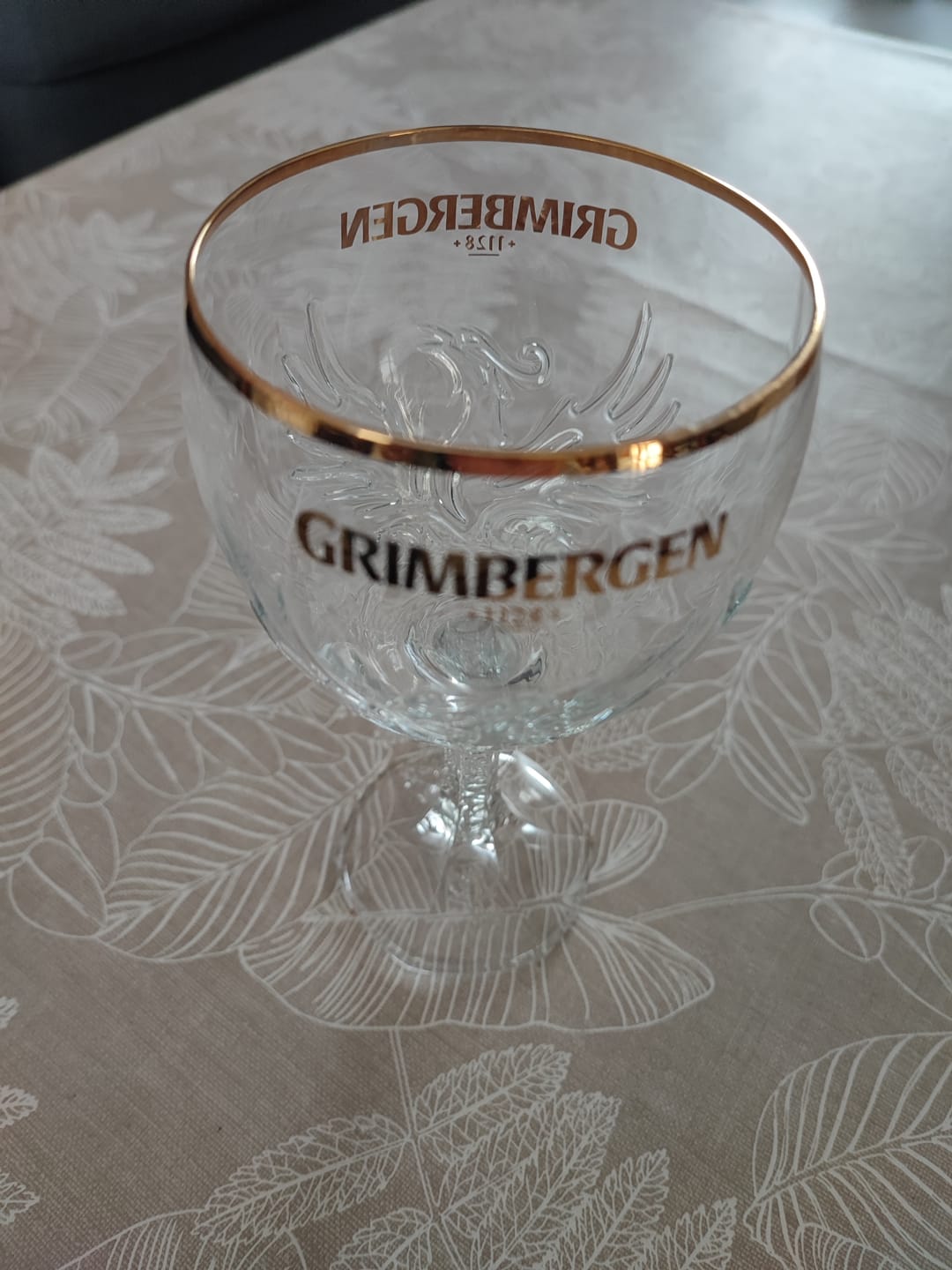 Customer photo review of Grimbergen Bierglazen op Voet - 330 ml - 6 stuks
