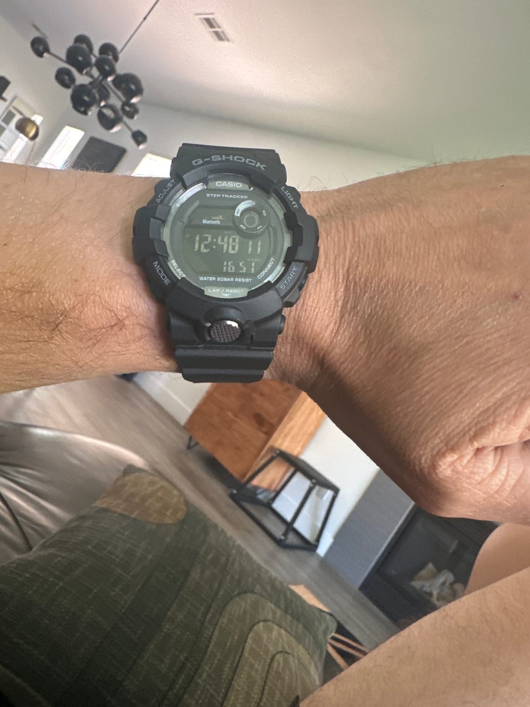 Customer photo review of Casio Men's Ana-Digi Watch - G-Shock G-Squad Black Dial Resin Strap | GBD800-1B