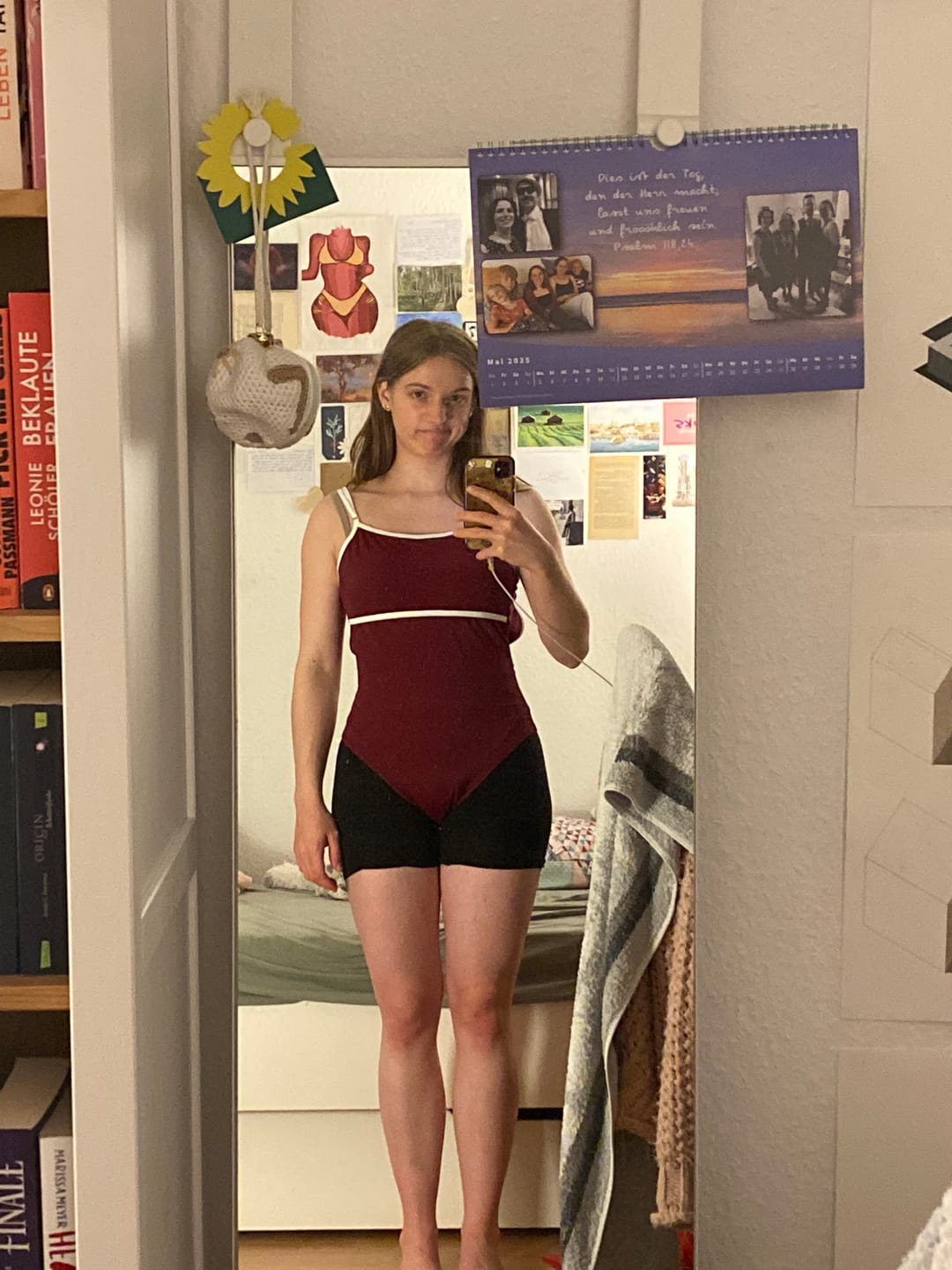 Customer photo review of Periodenbadeanzug „Jasmine“ burgund