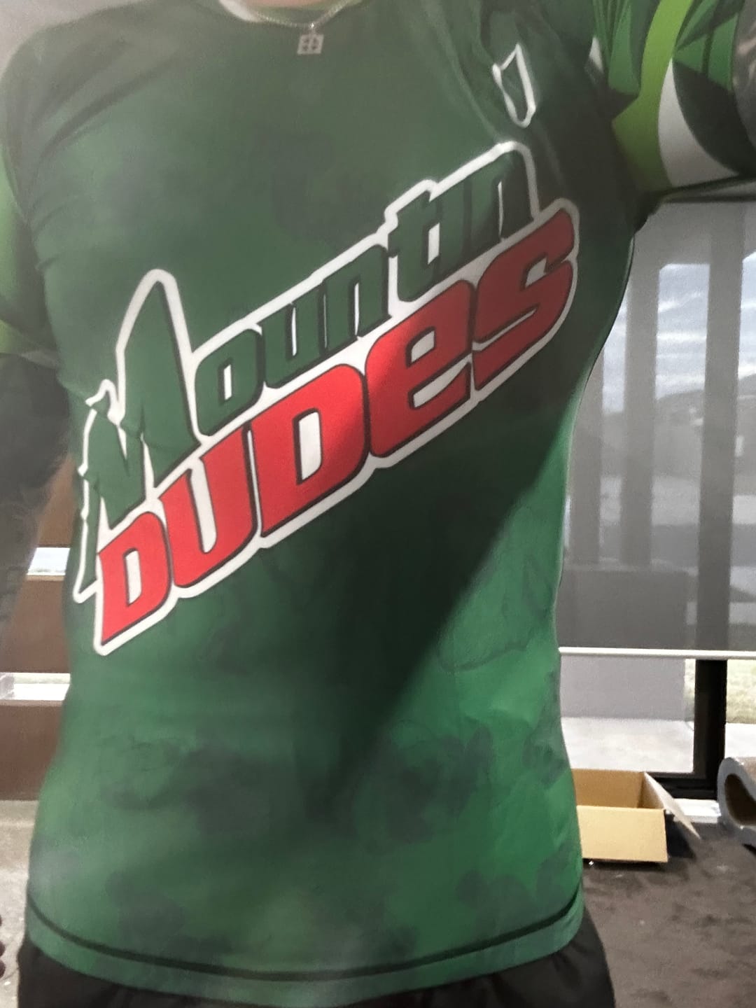 Customer photo review of Mountin' Dudes Premium Bjj Rash Guard For Men/Women