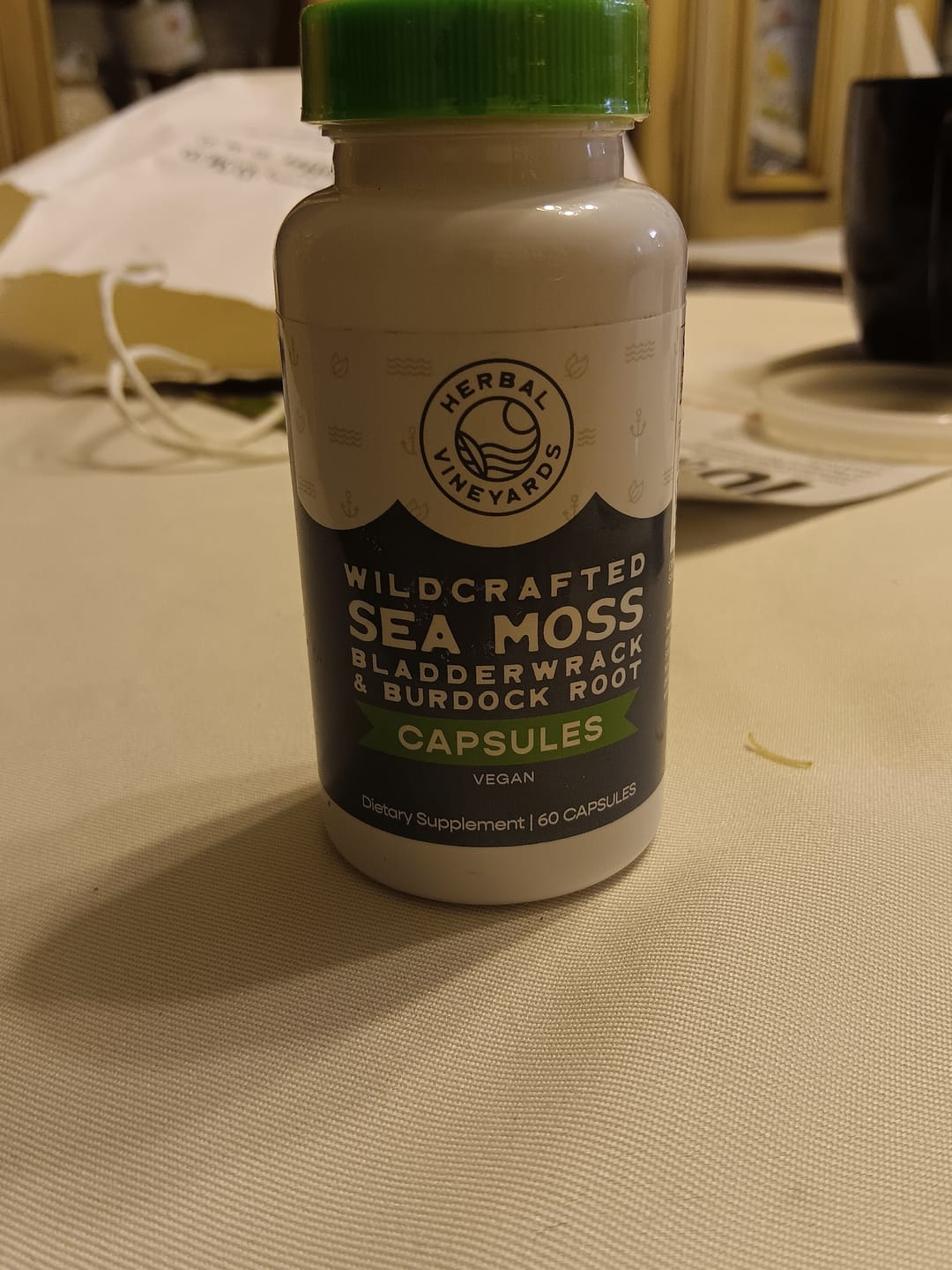 Customer photo review of ORGANIC SEA MOSS, BLADDERWRACK & BURDOCK ROOT VEGETABLE CAPSULES (1500 MG) - 60 Capsules