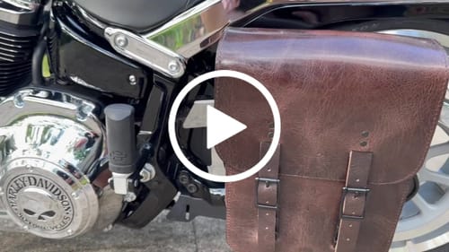 Customer video review of H-D® 2018-Later Softail Left Side Solo Bag - SHL04