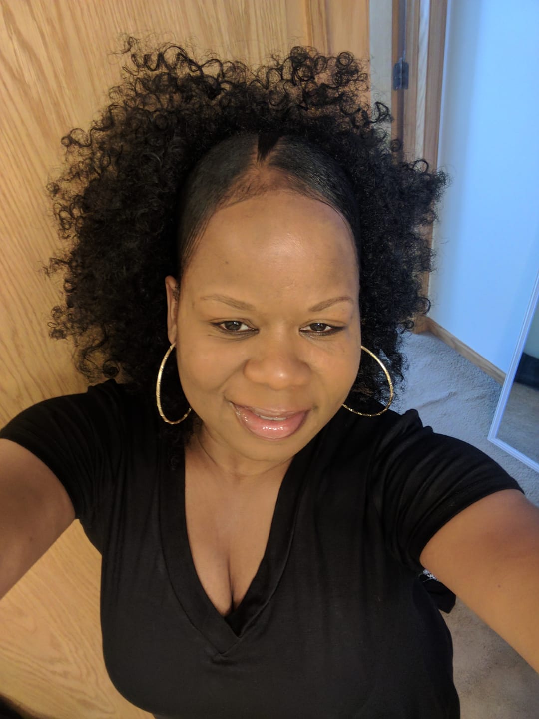 Customer photo review of Sensationnel Instant Pony Natural AFRO 18