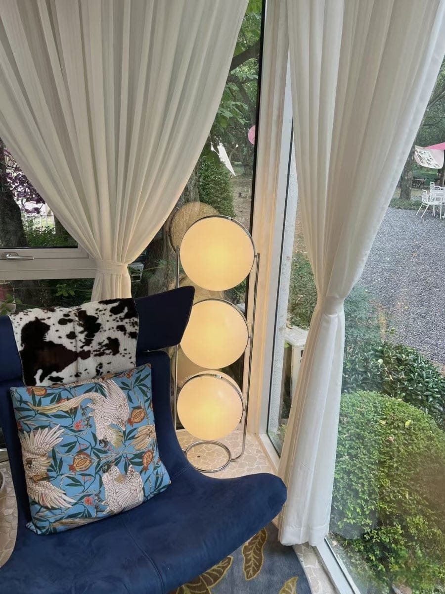 Customer photo review of Home Decor Metal Chrome Desk Floor Lamp for Living Room