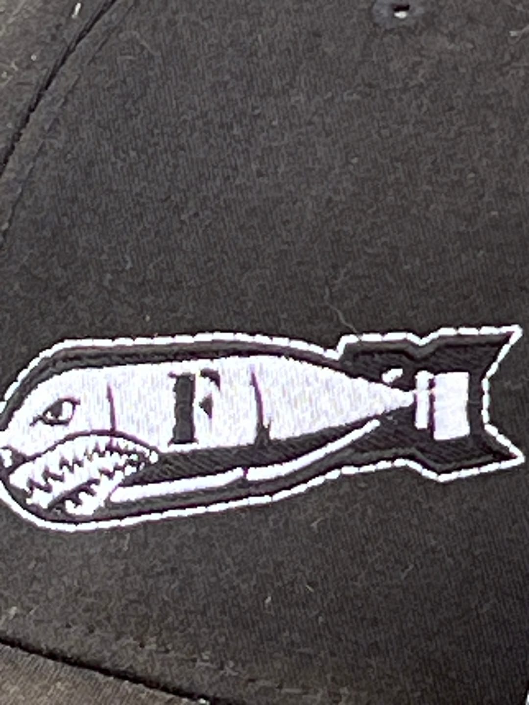 Customer photo review of WHITE/BLACK SNAP BACK TRUCKER HAT