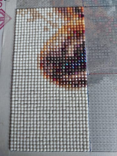 Customer photo review of 5D Diamond Painting AB Steine Baby Tiger