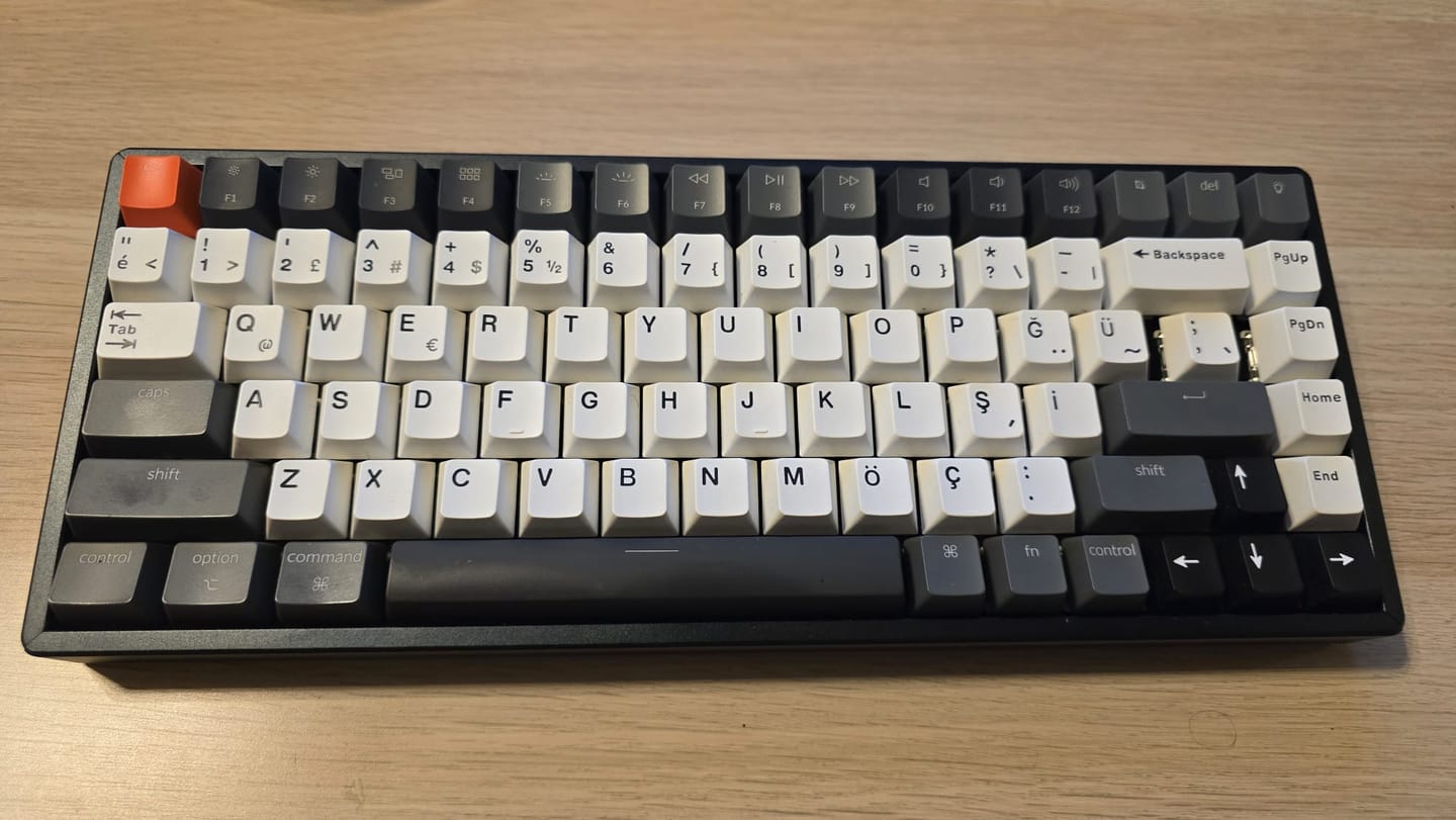 Customer photo review of Wraith Çift Enjeksiyonlu PBT Türkçe Tuş Takımı