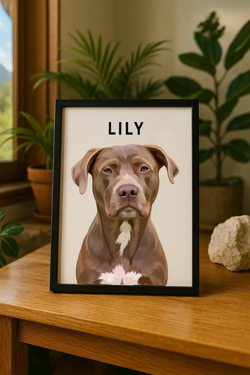 Customer photo review of Vector Realism Pet Portrait