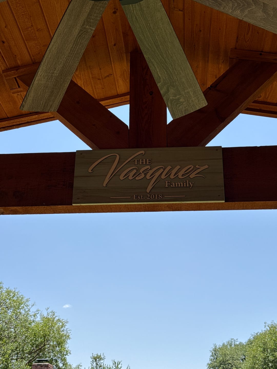 Customer photo review of Custom Wooden Sign - Bridenbaugh
