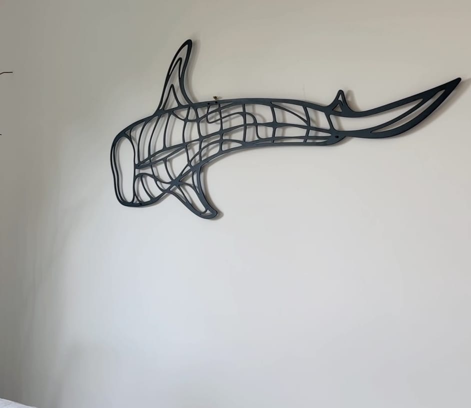 Customer photo review of Whale Shark - Metal Wall Art