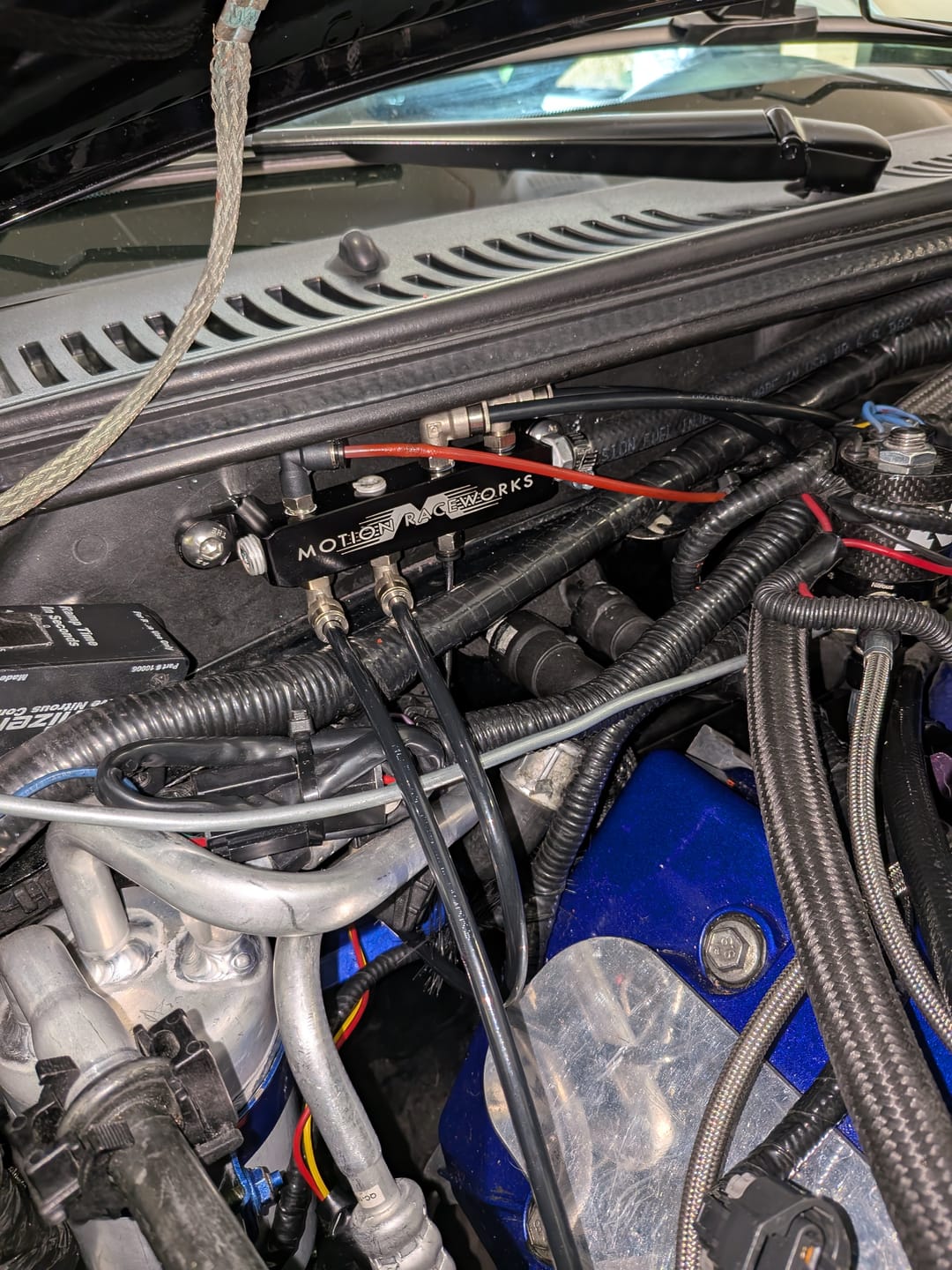 Customer photo review of Motion Raceworks Vacuum Boost Reference Billet Aluminum Distribution Block 18-10020