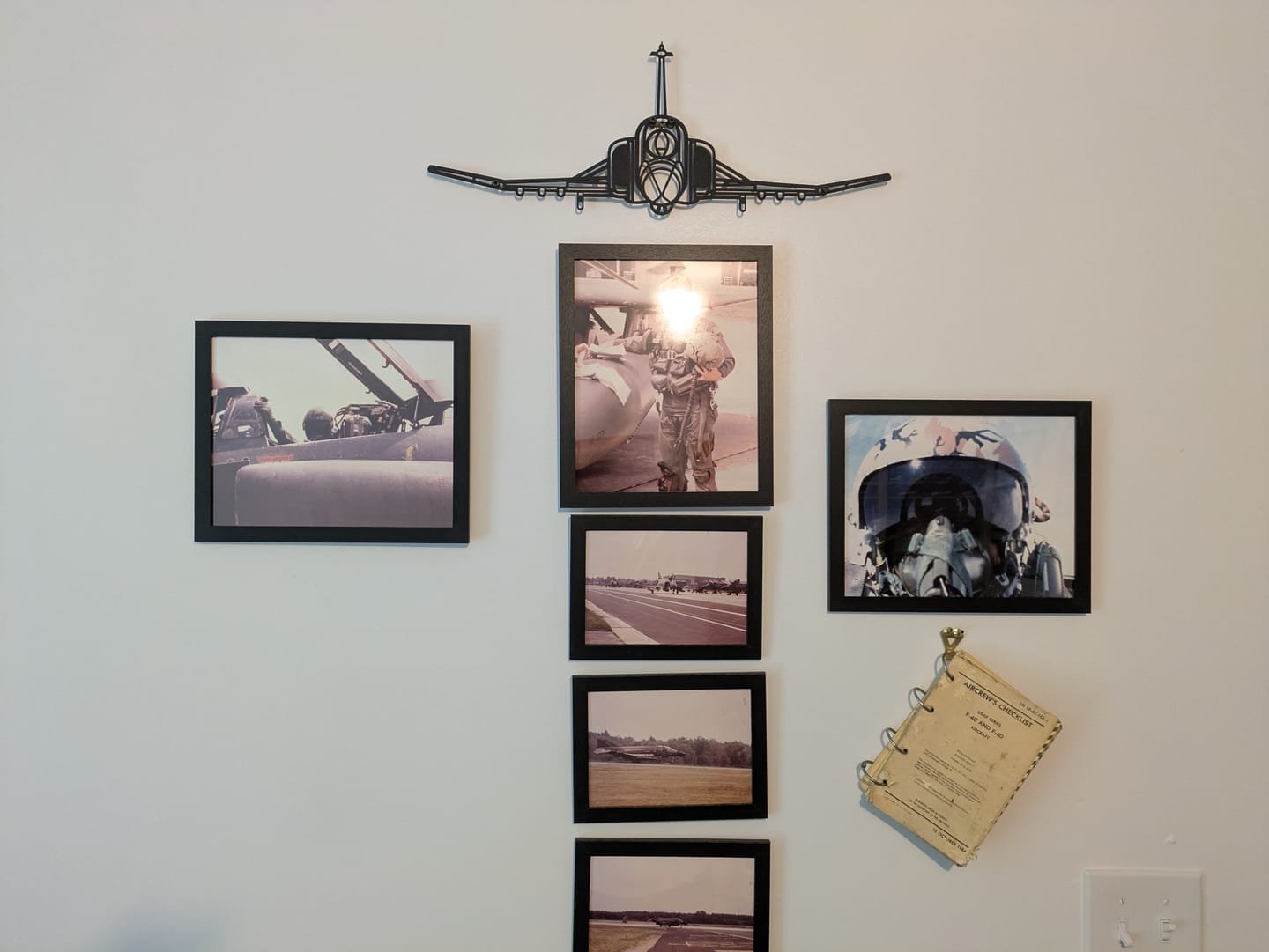 Customer photo review of F-4 Phantom Front Metal Aircraft Wall Art - NCP0556