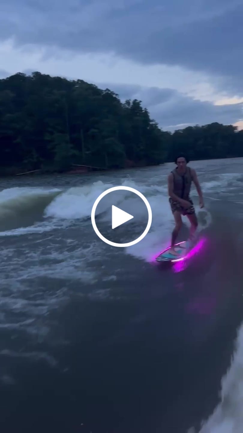 Customer video review of LED WAKESURF SYSTEM
