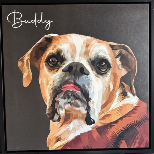 Customer photo review of Pet Art Canvas Wrap
