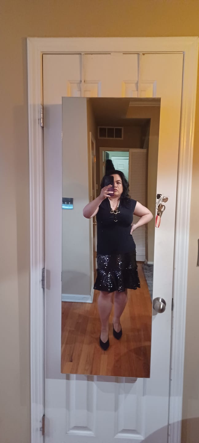 Customer photo review of Heidi Daus®"Alta Moda" Beaded Crystal Deco Necklace