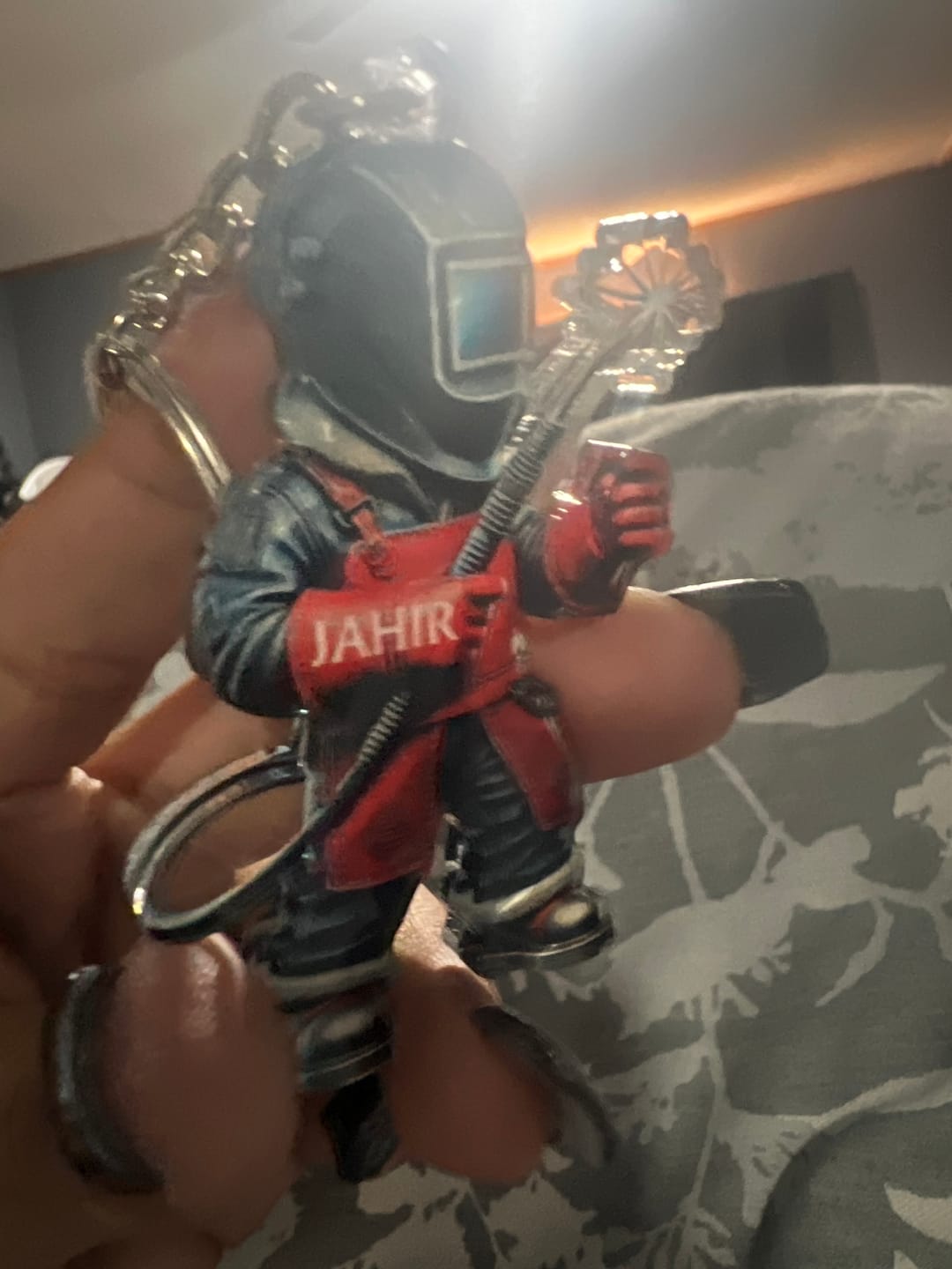 Customer photo review of Personalized Welder Custom Name Keychain