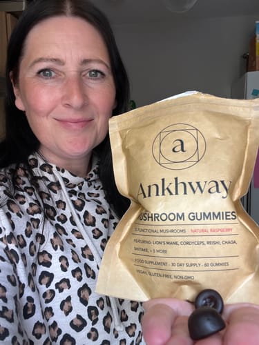 Customer photo review of 2-Month Mushroom Gummies