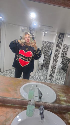 Customer photo review of The Young Hearts Jumper - Black