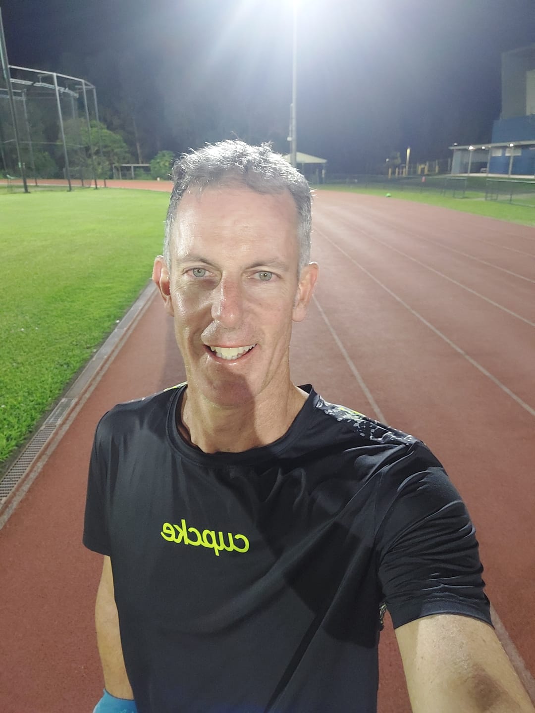 Customer photo review of Mens Jet Black Dri Fit Run Tee