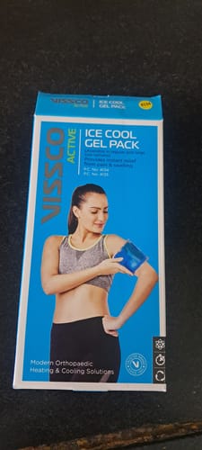 Customer photo review of Icecool Gel Pack | Re-Freezable for Instant Pain Relief & Swelling (Blue)
