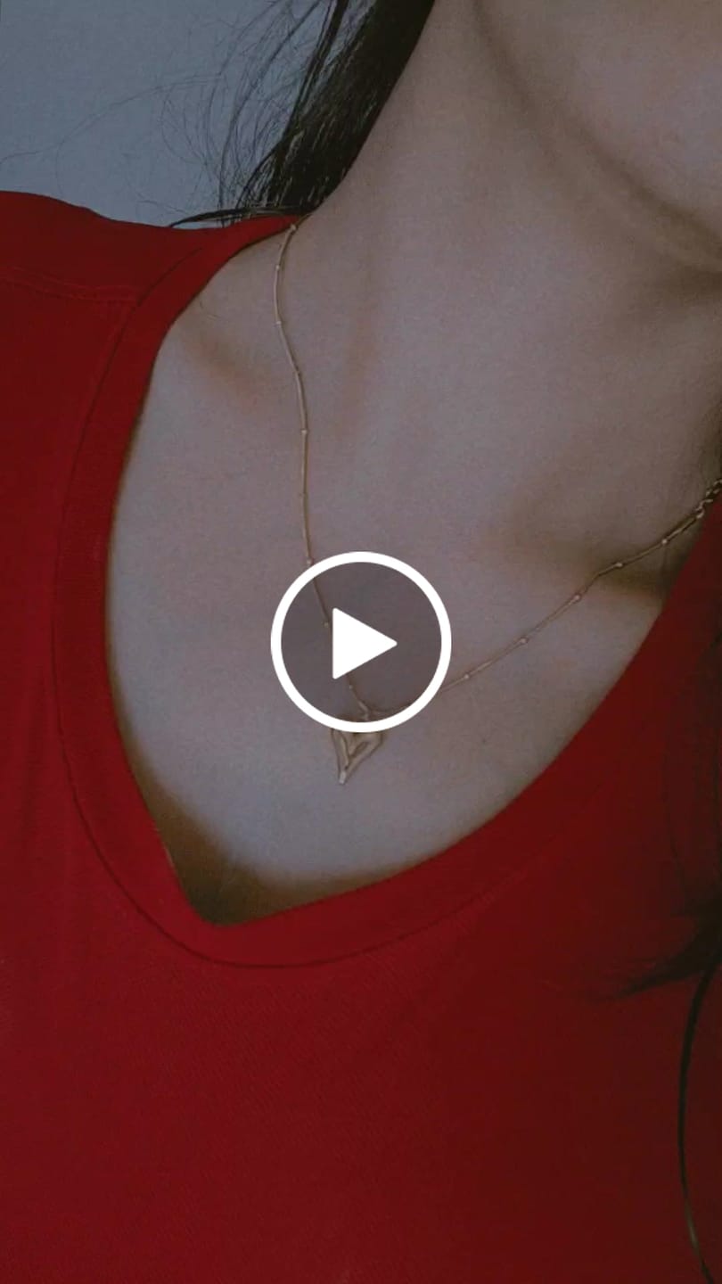 Customer video review of Medium Black Heart Necklace