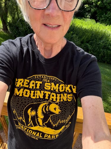 Customer photo review of Great Smoky Mountains National Park Vintage T-Shirt