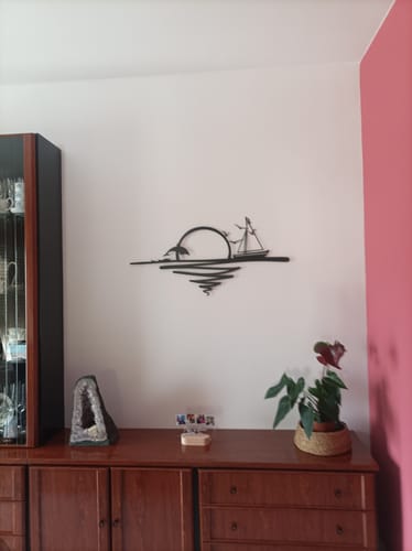 Customer photo review of Décoration murale en métal - Lever du soleil