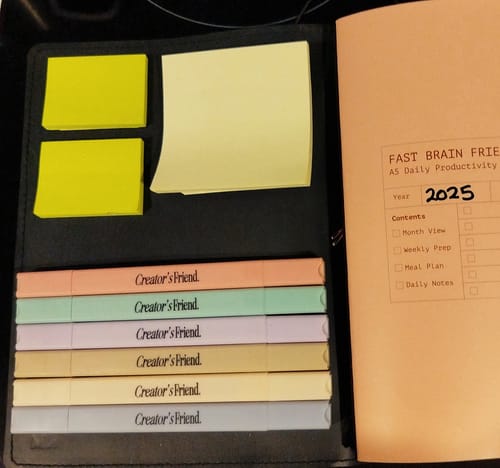 Customer photo review of Refillable Notebook Folio - Raven Black