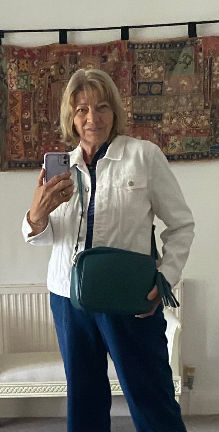 Customer photo review of Modena Large Crossbody Tassel Bag