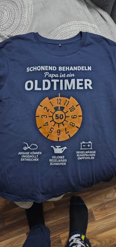 Customer photo review of OLDTIMER - Personalisierbares Shirt