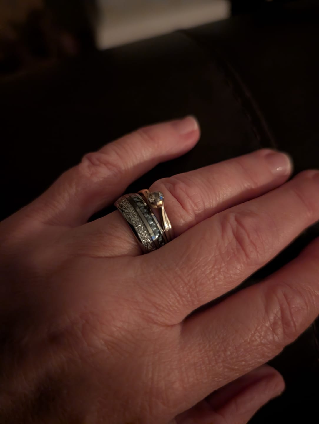 Customer photo review of The Steely Blue 8mm Wonder Ring