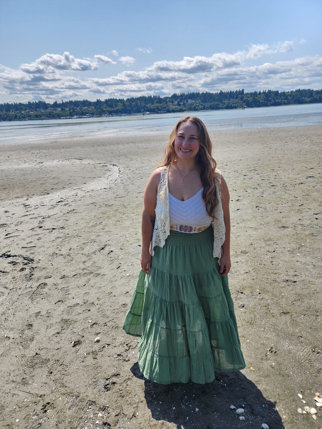 Customer photo review of Maxi Skirt Moana Fern
