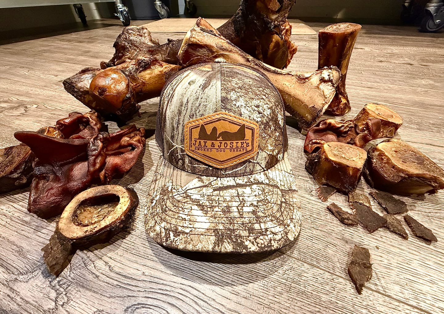 Customer photo review of Richardson 112P Camo Custom Leather Patch Hat
