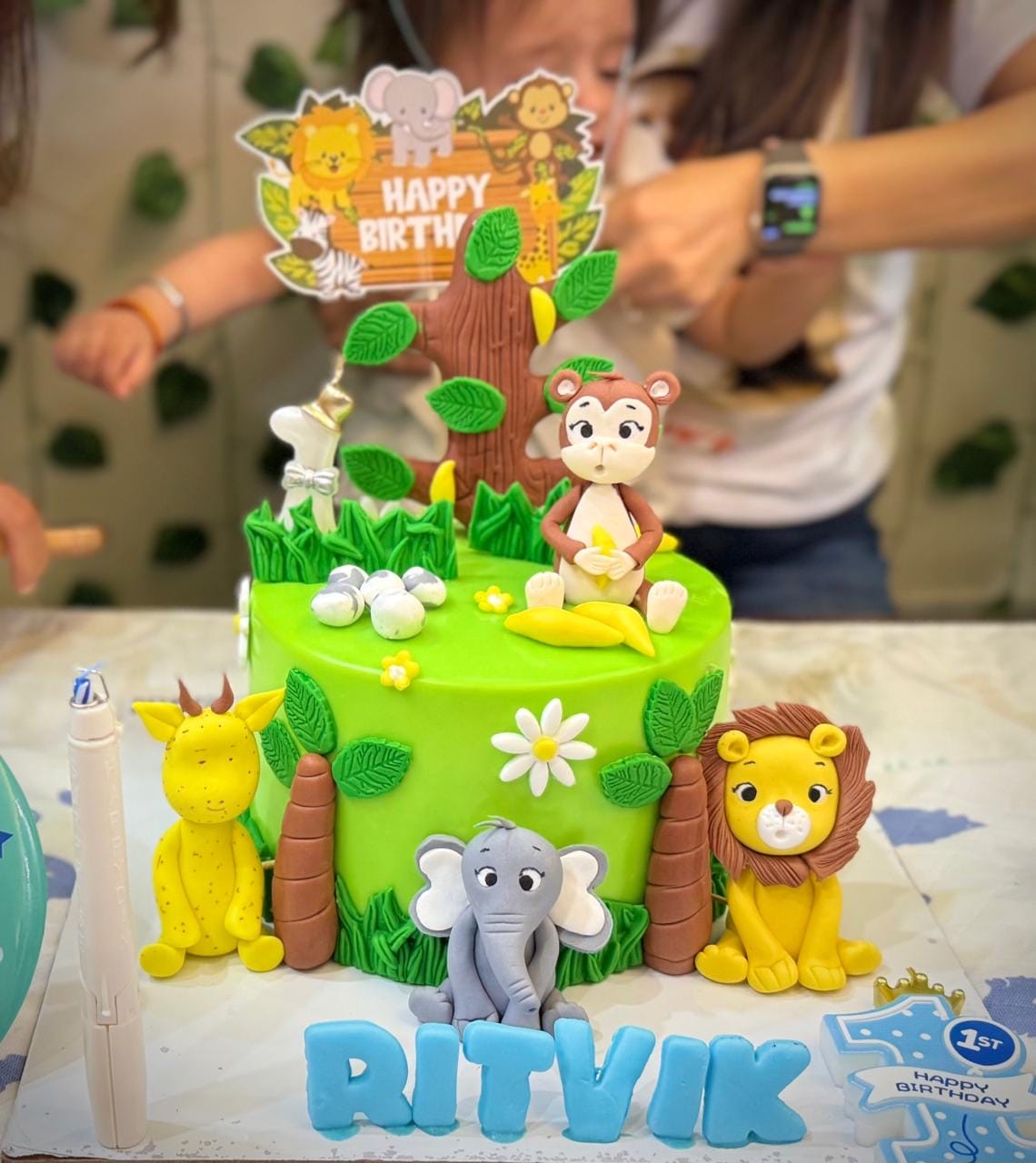 Customer photo review of Jungle Adventure Green Cake