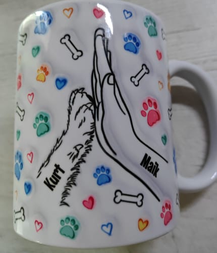 Customer photo review of Bester Hunde Papa (3D Optik) - Individuelle Tasse