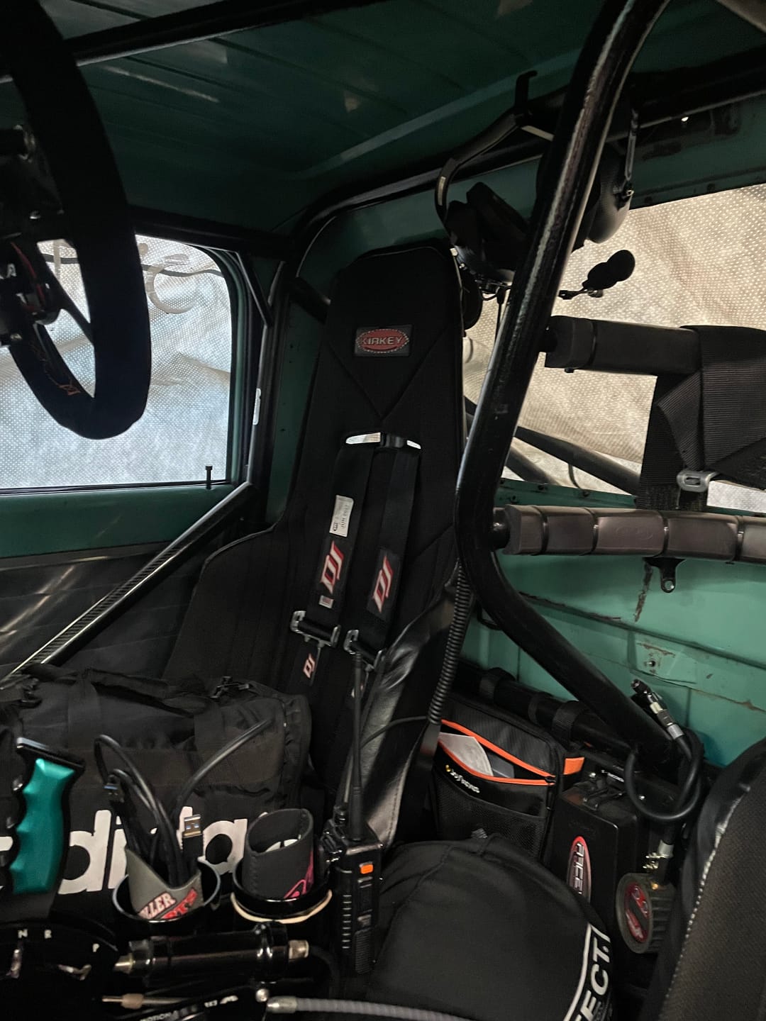 Customer photo review of Billet High Clearance Roll Bar Helmet / Steering Wheel Hook 1.625" 43-10001