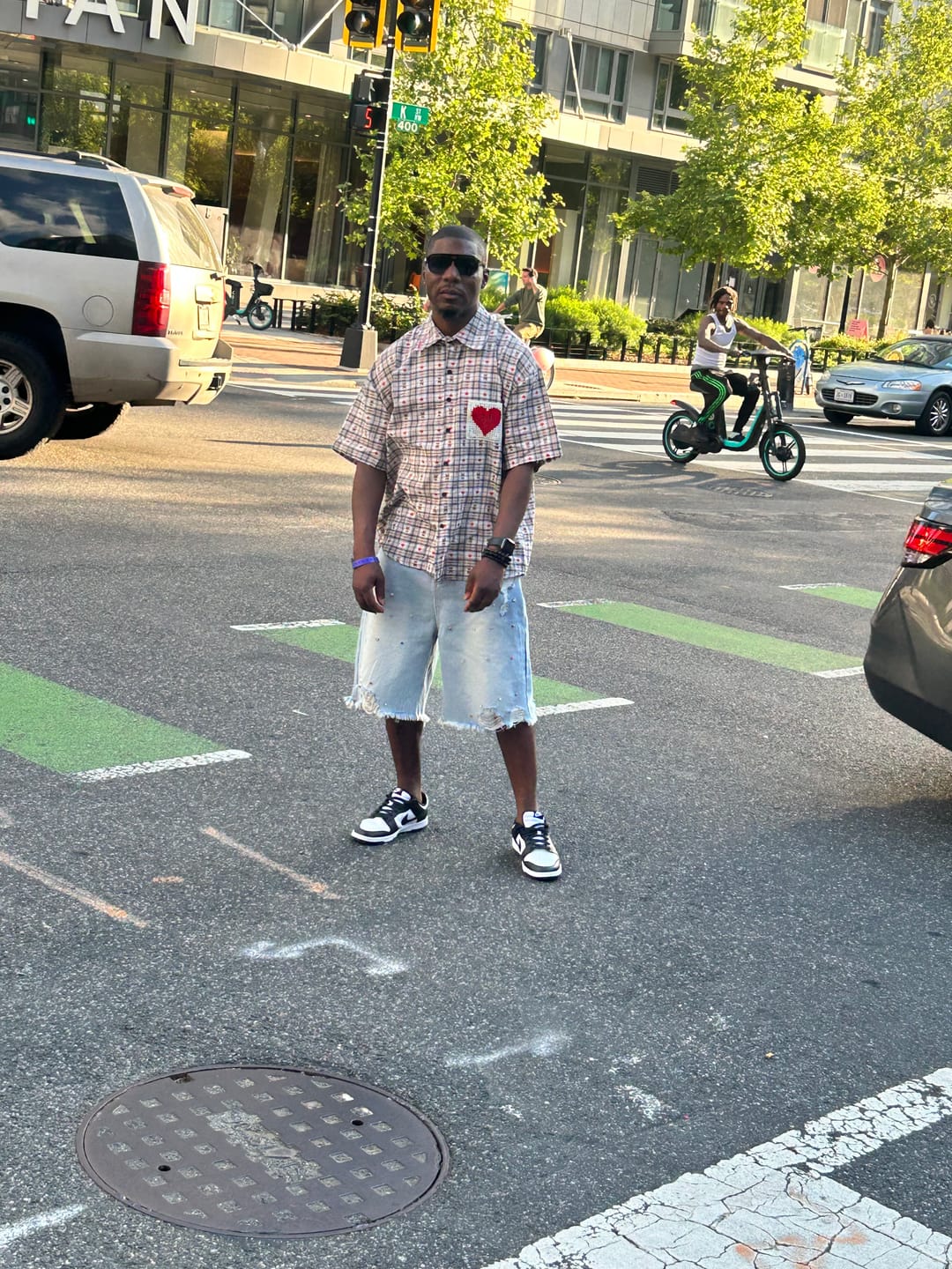 Customer photo review of Aelfric Eden Crochet Heart Pocket Plaid Shirt