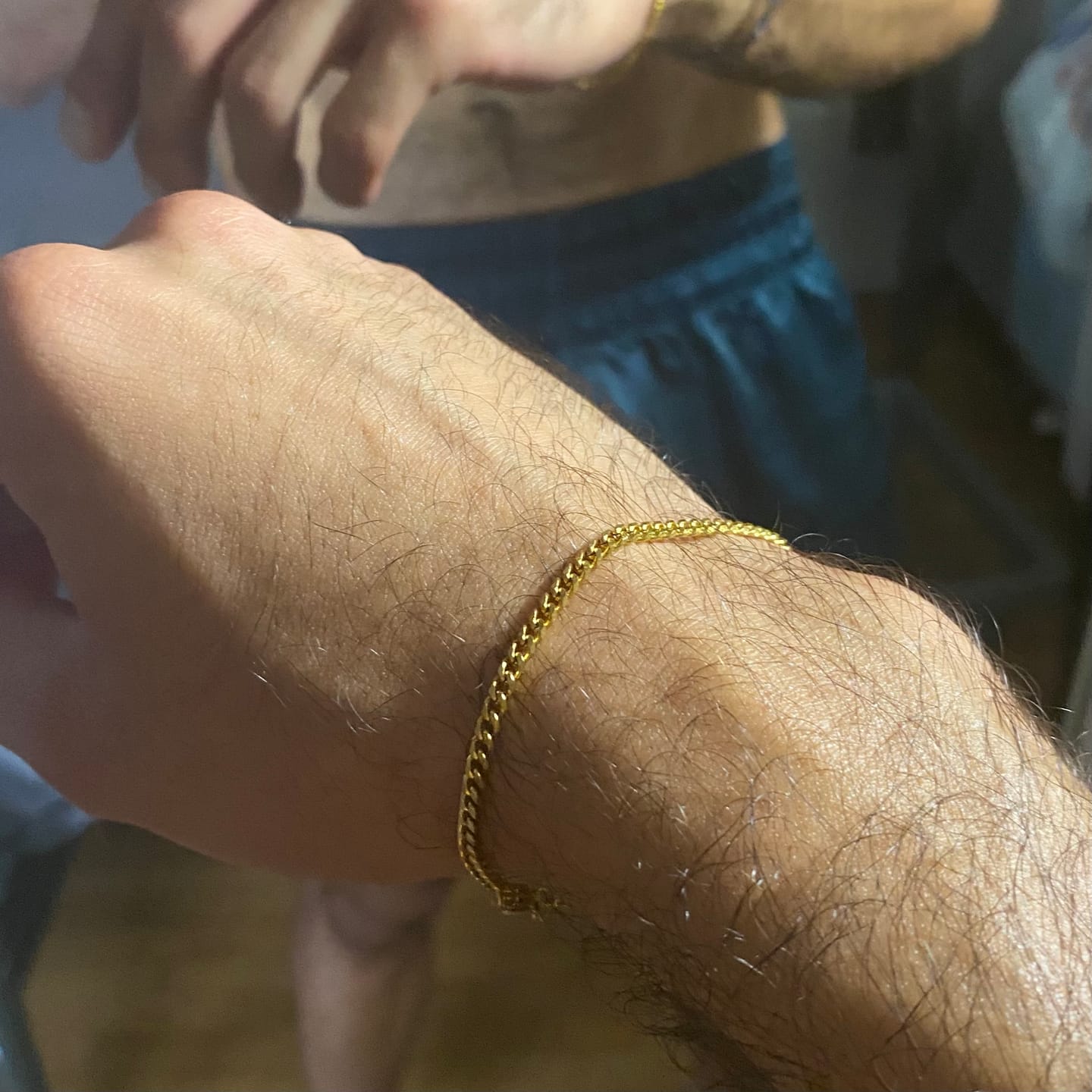 Customer photo review of Cuban Bracelet (Gold) 3MM