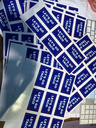 Customer photo review of Print Custom Stickers